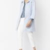 Shop Lux Blue Faux Suede Jacket and women's luxury and designer clothes at www.lux-apparel.co.uk