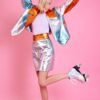 Shop-90s-Faux-Leather-Metallic-Patchwork-Skirt-at-www.lux-apparel.co.uk