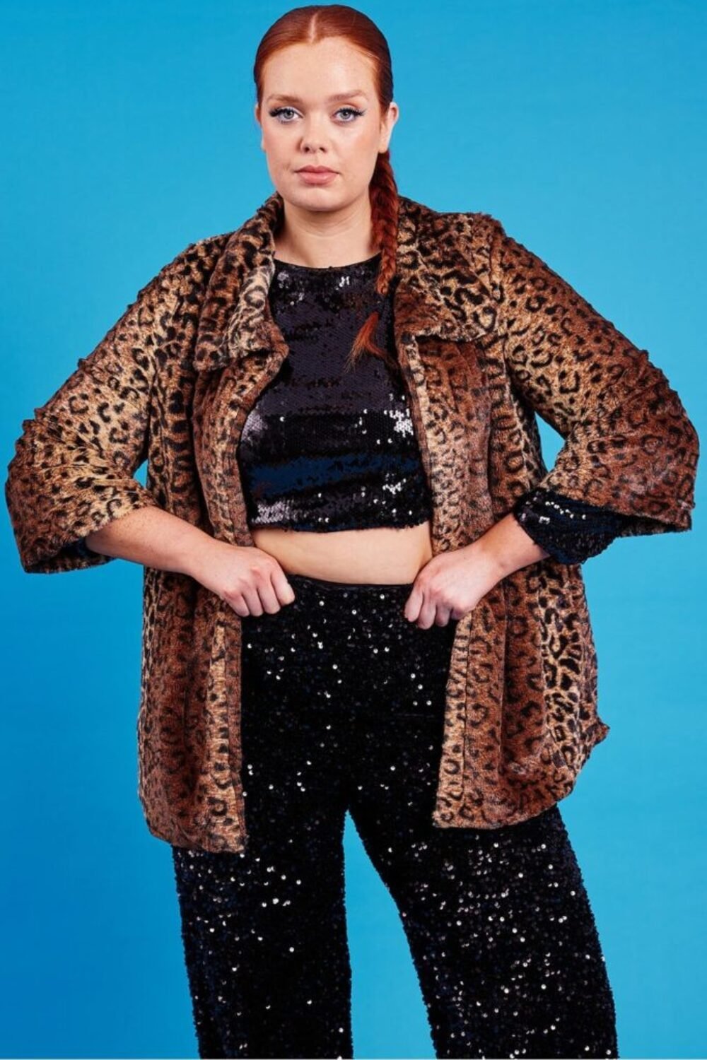 Shop Lux Animal Print Faux Fur Teddy Coat and women's luxury and designer clothes at www.lux-apparel.co.uk