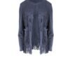 Shop Lux Blue Faux Suede Jacket and women's luxury and designer clothes at www.lux-apparel.co.uk