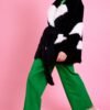 Shop Lux Eco Bamboo Faux Fur Coat with Love Heart Detailing and women's luxury and designer clothes at www.lux-apparel.co.uk