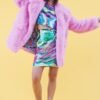 Shop Lux Faux Fur Baby Pink Midi Coat and women's luxury and designer clothes at www.lux-apparel.co.uk