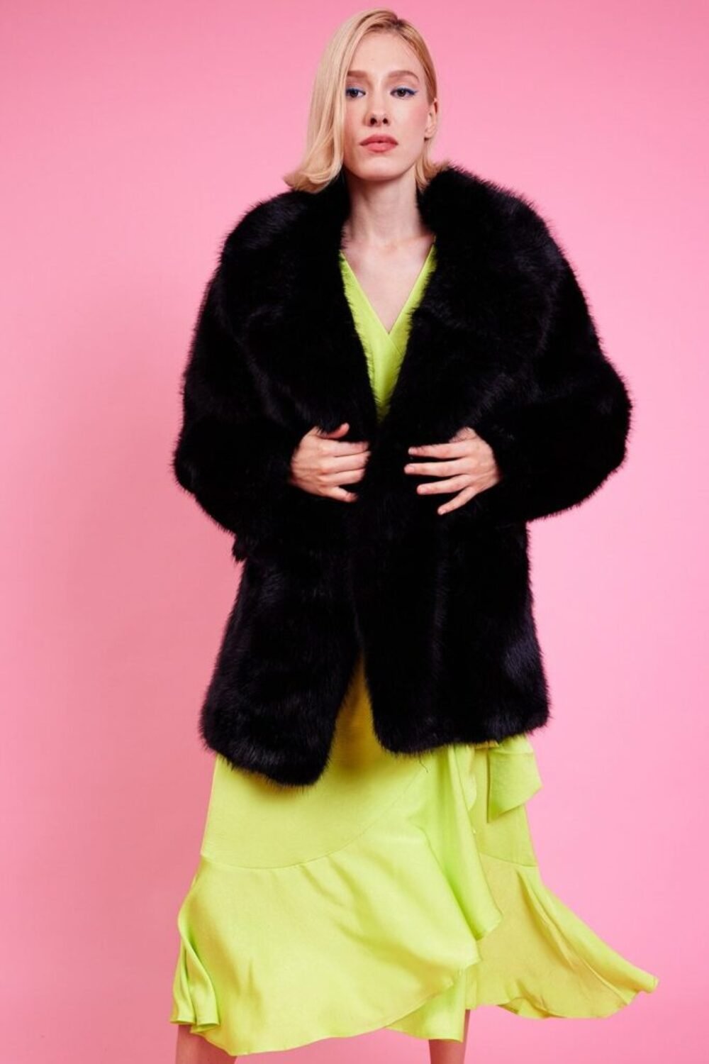 Shop Lux Faux Fur Bamboo Duchess Coat and women's luxury and designer clothes at www.lux-apparel.co.uk