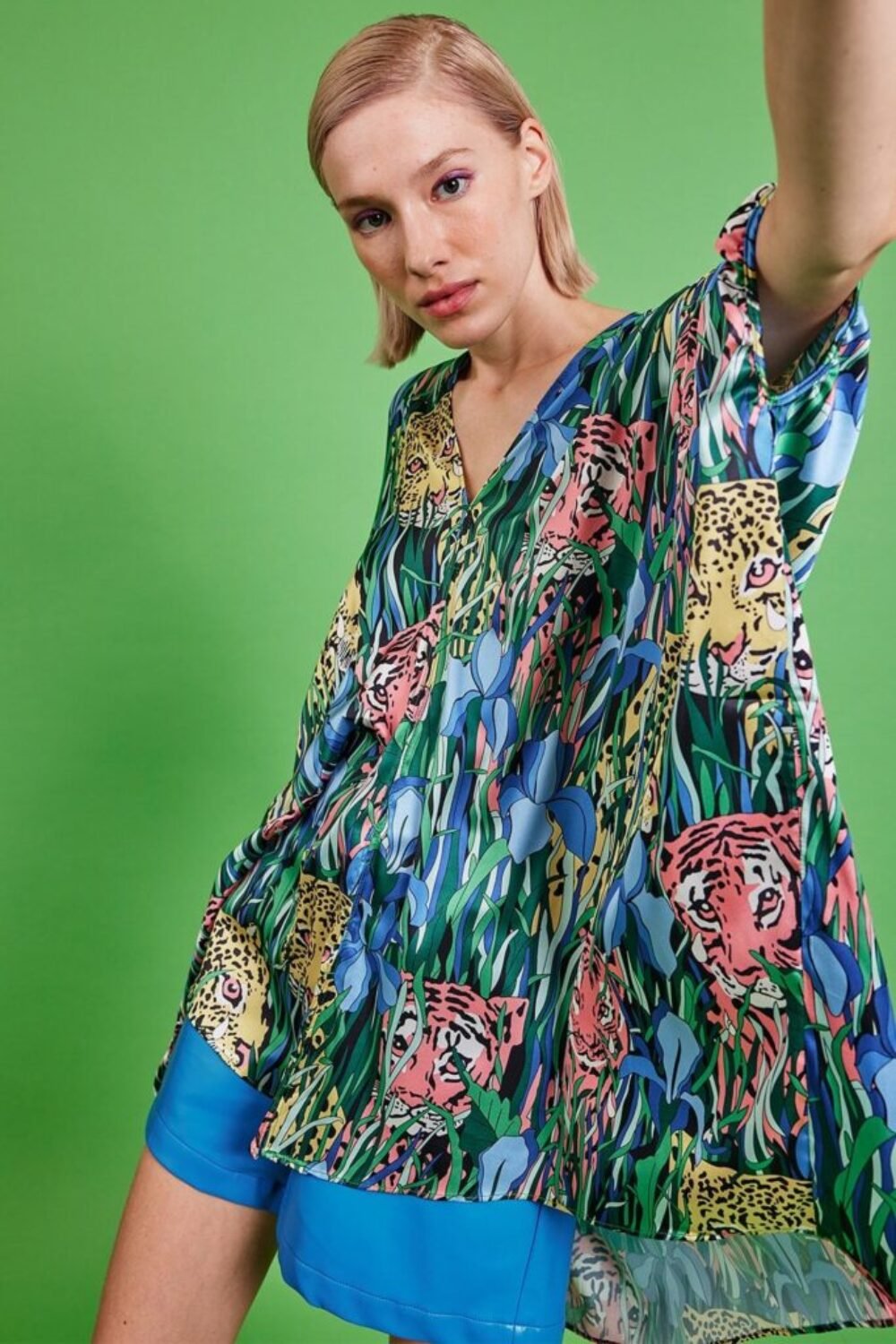 Shop Lux Floral Shirt Dress and women's luxury and designer clothes at www.lux-apparel.co.uk