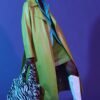 Shop Lux Green Eco Leather Trench Coat and women's luxury and designer clothes at www.lux-apparel.co.uk