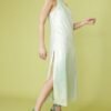 Shop Lux High Neck Mint Sequin Maxi Dress and women's luxury and designer clothes at www.lux-apparel.co.uk