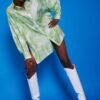 Shop Lux Love Herb Green Shirt Dress and women's luxury and designer clothes at www.lux-apparel.co.uk