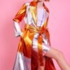 Shop Lux Metallic Hand Cut Patchwork Trench Coat and women's luxury and designer clothes at www.lux-apparel.co.uk