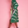 Shop Lux Metallic and Green Shearling Handmade Coat and women's luxury and designer clothes at www.lux-apparel.co.uk