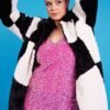 Shop Lux Oversized Black and White Midi Checkered Coat and women's luxury and designer clothes at www.lux-apparel.co.uk