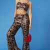 Shop Lux Pink Animal Print Sequin Bralet and women's luxury and designer clothes at www.lux-apparel.co.uk