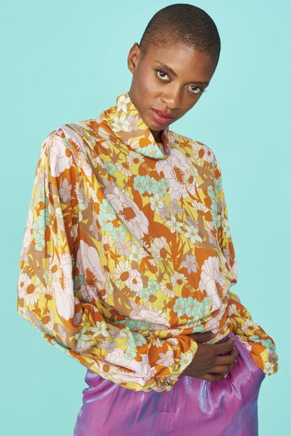 Shop Lux Sustainable Rose Petal Top and women's luxury and designer clothes at www.lux-apparel.co.uk