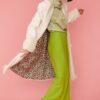 Shop Lux White Faux Fur and Faux Suede Trench Coat and women's luxury and designer clothes at www.lux-apparel.co.uk