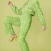 Shop Green Sequin Trousers with Elasticated Waist and women's luxury and designer clothes at www.lux-apparel.co.uk